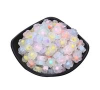 Saiyana 100pcs Sunflowers Perles Acryliques Mates pour Colliers Et Accessoires Faits À La Main