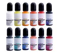 Saiyana 12 couleurs de ciment soluble dans l'eau - Pigment de gypse pour création créative pour allée, sol, carrelage, trottoir, ciment additif