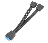 Saiyana 1PC Motherboard USB 3.0 19pin en-tête 1 À 2 Câble Séparateur D'extension 20 Cm 19pin Interne Extension en-tête Câble
