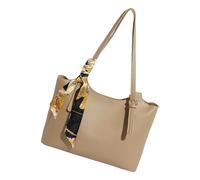 Saiyana 2. Sac à provisions en cuir pour femmes Sacs à bandoulière avec sangle réglable et emballage Cartable Sacs à main pour femmes, kaki