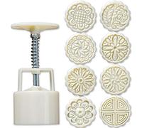 Saiyana 8 Pièces Presse À Main Cookie Timbre Lune Gâteau Décor Moule Baril Moule 75g Pâtisserie Bricolage Outil Résine Moules Silicone