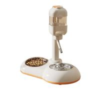 Saiyana Bol 2 en 1 pour chien - Nourriture à eau pour animaux de compagnie - Distributeur de nourriture facile à hauteur réglable - Bol à eau surélevé pour chiens de grande taille