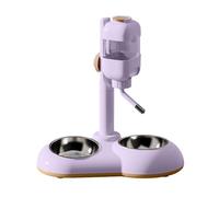 Saiyana Bol 2 en 1 pour chien - Nourriture à eau pour animaux de compagnie - Distributeur de nourriture facile à hauteur réglable - Bol à eau surélevé pour chiens de grande taille