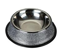 Saiyana Bols pour Animaux De Compagnie en Acier Inoxydable Distributeur d'eau Et De Nourriture avec Base en Caoutchouc Antidérapante 2 Couleurs pour Divers Bols pour Chiens Base en Caoutchouc