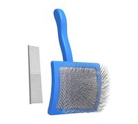Saiyana Brosse pour démêler les chiens et les chats avec outil d'épilation efficace pour animaux de compagnie long bichon brosse démêler les petits chiens