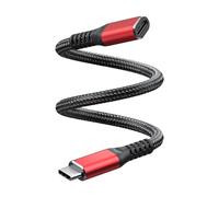 Saiyana Câble De De Type C Femelle À Mâle De 4 72 Pouces Cordon Adaptateur De Ligne D'extension USB Pour Une Sécurisée Ne Pas Transférer De Données Rallonge USB