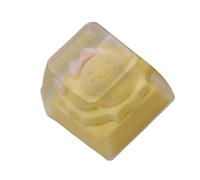 Saiyana Capuchons de clé de clavier mécanique Rétro et ensoleillé Résine à thème Protection transparente de la couche extérieure en résine de dessin animé pour claviers