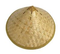 Saiyana Chapeau chinois en bambou pour adulte unisexe Cosplay NinjaConical Chapeau de pêcheur tissé à la main Chapeau de riziculteur pour homme et femme Chapeau de fête Ninjashat Chapeau de fermier