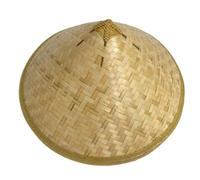 Saiyana Chapeau chinois en bambou pour adulte unisexe Cosplay NinjaConical Chapeau de pêcheur tissé à la main Chapeau de riziculteur pour homme et femme Chapeau de fête Ninjashat Chapeau de fermier