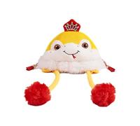 Saiyana Chapeau pour Animal De Compagnie Chien Chat Vacances Année du Serpent Thème du Festival Couvre-Chef en Polaire Chaude en Fourrure Chapeau Temps Froid Accessoires De Casque Écharpe La