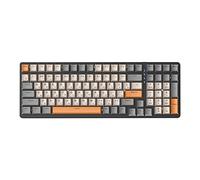 Saiyana Clavier mécanique de jeu russe pour gamer à chaud rouge/bleu Type-C 100 touches avec effets rétroéclairés RVB