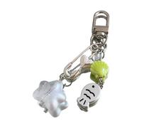 Saiyana Coquille Fish Design Cool Téléphone Charme Élégant Accessoire de téléphone pour les femmes qui aiment les styles marins, 8cm, Matériaux mélangés