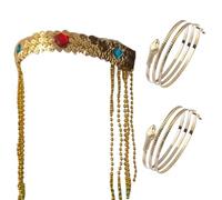 Saiyana Egyptian Beaded Headband Snake Shape Bangle Carnivals Headpiece Carnivals Hairband Party Cosplay Costume Tool Unisex Women Women Headpiece