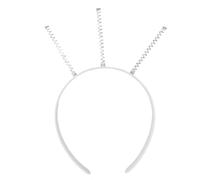 Saiyana Faites-le vous-même - Bandeau à cheveux doux - Avec boîte à ressort - Bandeau doux (triangle blanc)