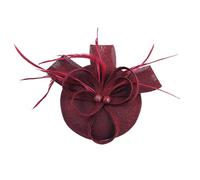 Saiyana Fascinateurs et épingles à cheveux pour femme - Décoration de perles - Élégantes déclarations de cheveux pour mariage et fêtes à thème (bordeaux)