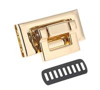 Saiyana Fermoir De Forme Rectangulaire Verrouillage Rotatif Bricolage À Main En Cuir Matériel De Fabrication De Sacs Fournitures