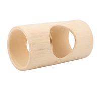 Saiyana Hamster Wood Tunnel Hollow Wood Natural Toy Toy Ferrets Play Play Center for Hedgehogs Wooden Hideaway avec 3 Trous Tunnels De Hamster Et Tube pour La Cage