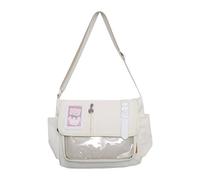 Saiyana Joli sac à bandoulière transparent Itabag Sac à bandoulière à la mode pour les trajets Style japonais Messenger pour un usage quotidien Styles japonais Sac à bandoulière tendance Itabag Beau