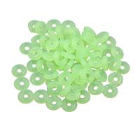 Saiyana Lot de 100 anneaux d'espacement élégants en silicone texture charme en vrac pour collier accessoires de bijoux, taille unique, comme décrit