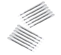 Saiyana Lot de 12 barrettes à cheveux en strass étincelantes pour femme Barrettes élégantes Accessoires de cheveux résistants au crayon (blanc droit K)
