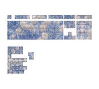 Saiyana Lot de 135 touches translucides en PBT à double tir, impression latérale à travers les touches rétroéclairées pour clavier MX Double Shot PBT