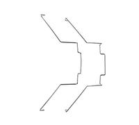 Saiyana Lot de 2 pinces de refroidissement en acier inoxydable pour ventilateur de processeur d'ordinateur