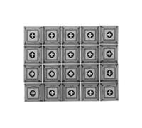 Saiyana Lot de 20 capots de clé mécaniques PBT - Installation de clavier mécanique - 1U - 1 profil DSA - Pas de capuchon de clé à pression - Pour commutateurs MX - En caoutchouc - Noir