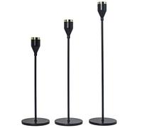 Saiyana Lot de 3 bougeoirs européens en métal pour décoration de salle de mariage