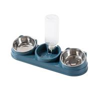 Saiyana Mangeoires Surélevées pour Animaux De Compagnie avec Distributeur d'eau Remplissage Automatique Bols Secs Et Humides Conception Anti-basculement Abreuvoir Chats Bol d'alimentation