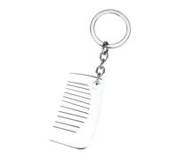 Saiyana Peigne miniature en acier inoxydable - Pendentif porte-clés - Accessoire de coiffeur - Accessoire de coiffure avec porte-clés pour femme (1)