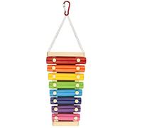 Saiyana Perroquet Poulet Xylophone Jouet pour Les Poules Soulage L'ennui Dantant Oiseaux Perroquet Divertissement Picking Parrot Toys Wood