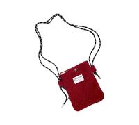 Saiyana Petit sac à bandoulière pour téléphones portables avec bandoulière Sacs de voyage pour femmes Passeports Téléphone portable Poignet Sacs à bandoulière pour téléphones portables, rouge de Noël