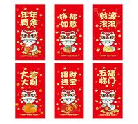 Saiyana Pochettes d'argent Traditionnelles Lunaires du Nouvel Enveloppes Rouges sur Le Thème du Serpent 2025 pour Usage Familial Hongbao Chinois 30 Pièces