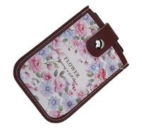 Saiyana Porte-cartes coulissantes en cuir Multifonctionnel Organisateur de cartes pour Étudiant Bureau École Voyage Portefeuille à la mode