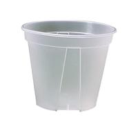 Saiyana Pot Fleur Transparent Cactus 12/15/18cm Pot Fleur Transparent en PP Pot D'orchidée avec Trous pour Maison Le Bureau