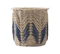 Saiyana Rustics Rattan Inspire Storage Basket with Sturdy Iron Structure Multipurpose Home Decoration Organizers Rope Storage Basket