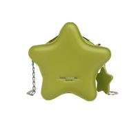 Saiyana Sac à bandoulière compact en forme d'étoile en cuir PU pour femme Sac à bandoulière avec chaîne Convient pour le shopping et les activités quotidiennes. Sac à chaîne à la mode