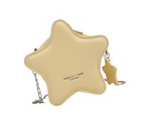 Saiyana Sac à bandoulière compact en forme d'étoile en cuir PU pour femme Sac à bandoulière avec chaîne Convient pour le shopping et les activités quotidiennes. Sac à chaîne à la mode