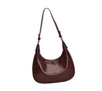 Saiyana Sac Femme Rétro Épaule Couleur Unie Boulettes Cuir PU Aisselles Portefeuille Femme pour Voyage Femmes Cuir PU Boulettes Rétro Épaule Femme Aisselle, a