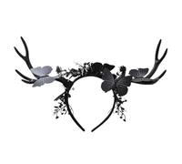 Saiyana Serre-tête élastique avec mâts de renne, grande taille, pour fêtes de Noël, design en tissu confortable, incidents familiaux et thèmes, déguisements, coiffures, fêtes à thème