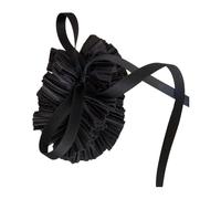 Saiyana Temperament - Bandeau élastique pour fille - Volants - Trim - Pour le maquillage - Printemps - Pour fille - Style V - Noir