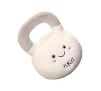 Saiyana THÈME DE GYME Belle Kettlebell en Peluche Toy Throw Pillow Infant Sensory Play Soft Baby Gift Blanc Portable Bébé Kettlebell en Peluche