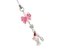 Saiyana thème téléphone lanyard multifonctionnel sac de mélodie pendentif résine texture pour les jeunes à la mode, ca. 12 cm, Résine