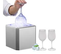 SAIYERUS Refroidisseur/Congélateur CO2 pour Verres et Tasses, Refroidit Instantanément Les Verres en 4-6 Secondes, Outils de Barman, avec Lumières LED Multicolores, pour Bars, Discothèques, Cuisines