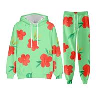 Saja Costume pour enfants Anime Saja Pull à capuche mystère Cosplay Sweat à capuche à manches longues Pantalon Costume unisexe, Type 2, 140