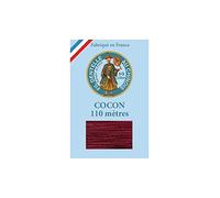 Sajou Cocon Calais - Fil Dentelle & Broderie - Fil au Chinois Fabriqué en France - Coloris 6549 - Bordeaux