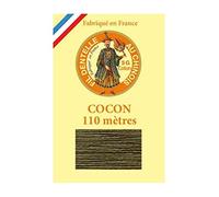 Sajou Cocon Calais - Fil Dentelle & Broderie - Fil au Chinois Fabriqué en France - Coloris 6844 - Olive foncé