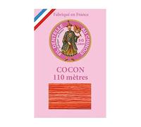 Sajou Cocon Calais - Fil Dentelle & Broderie - Fil au Chinois Fabriqué en France - Coloris 6937 - Capucine