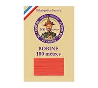 Sajou Fil à Coudre Polyvalent - Fil au Chinois Fabriqué en France - Coloris 993 : Rouge Fluo