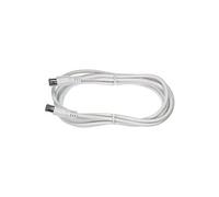 SAK 251-00 Câble coaxial connexion satellite avec connecteurs F rapide Quickfix 2.5 m blanc